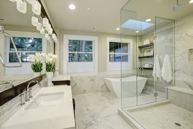 Elegant Shower & Tub Areas
